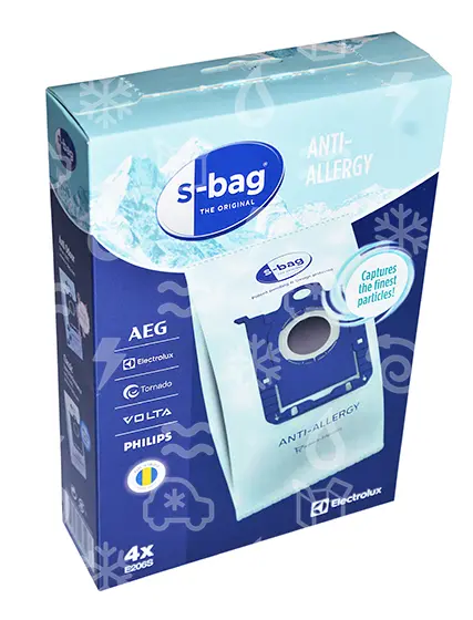 sáčky do vysavače Electrolux E206B S-Bag, Anti-alergenní, balení 4 ks